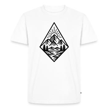 Nature - T-shirt Premium bio Homme - blanc - Devant - Nico (187cm)