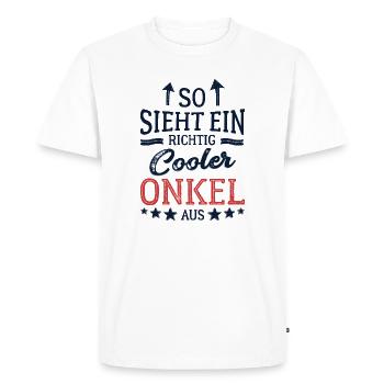 This is what a really cool uncle looks like - Men's Premium Organic T-Shirt - white - Front - Nico (187cm)