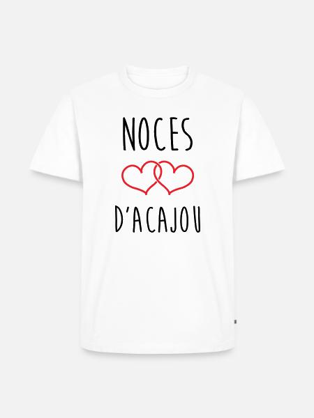Mahogany Wedding 27 Years - Men's Premium Organic T-Shirt - white