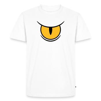 Big Reptile's Eye - T-shirt Premium bio Homme - blanc - Devant - Nico (187cm)