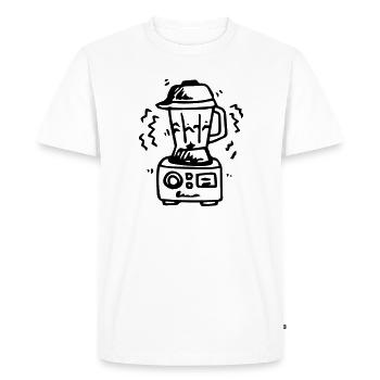 Blender Smoothie - Men's Premium Organic T-Shirt - white - Front - Nico (187cm)