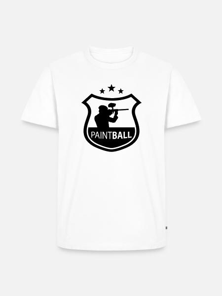 paintball - Männer Premium Bio T-Shirt - Weiß