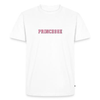 Princesse comptable - T-shirt Premium bio Homme - blanc - Devant - Nico (187cm)
