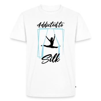 Cirque de soie aérien pour les artistes de soie aérienne - T-shirt Premium bio Homme - blanc - Devant - Nico (187cm)