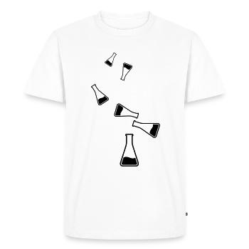 Icône de tube à essai - T-shirt Premium bio Homme - blanc - Devant - Nico (187cm)