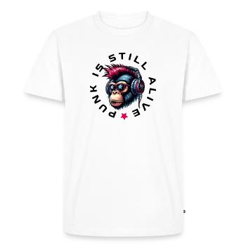 Punk is still alive 2 - Men's Premium Organic T-Shirt - white - Front - Nico (187cm)