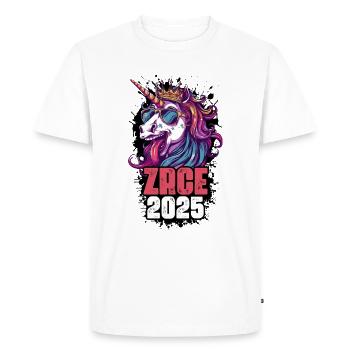 Zrce 2025 Licorne - T-shirt Premium bio Homme - blanc - Devant - Nico (187cm)