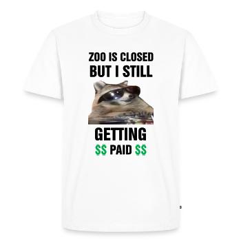 art du zoo - T-shirt Premium bio Homme - blanc - Devant - Nico (187cm)