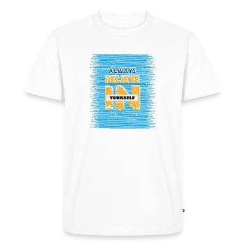 Croyez toujours en vous-même Foi vous-même - T-shirt Premium bio Homme - blanc - Devant - Nico (187cm)