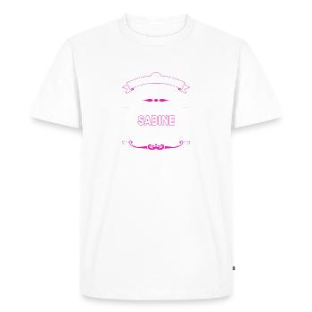 je ne suis pas Parfaite Sabine - T-shirt Premium bio Homme - blanc - Devant - Nico (187cm)