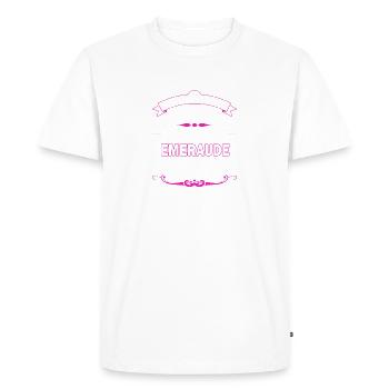 je ne suis pas Parfaite Emeraude - T-shirt Premium bio Homme - blanc - Devant - Nico (187cm)