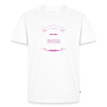 je ne suis pas Parfaite Esther - T-shirt Premium bio Homme - blanc - Devant - Nico (187cm)