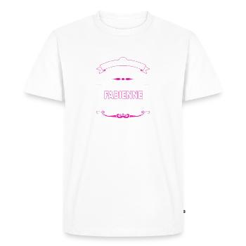 je ne suis pas Parfaite Fabienne - T-shirt Premium bio Homme - blanc - Devant - Nico (187cm)