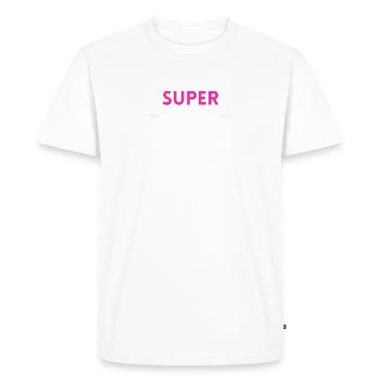 marraine super - T-shirt Premium bio Homme - blanc - Devant - Nico (187cm)
