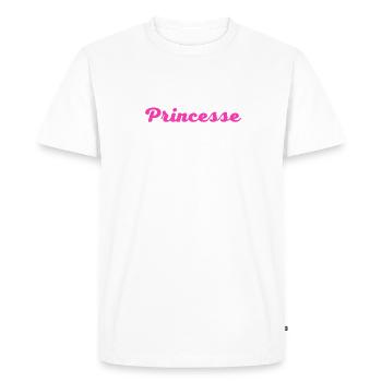 La petite Princesse de tata - T-shirt Premium bio Homme - blanc - Devant - Nico (187cm)
