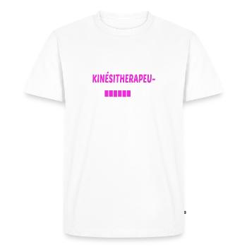 futur kinésitherapeute - T-shirt Premium bio Homme - blanc - Devant - Nico (187cm)