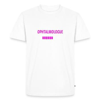 futur ophtalmologue - T-shirt Premium bio Homme - blanc - Devant - Nico (187cm)