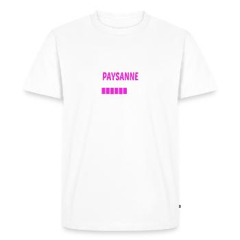 futur paysanne - T-shirt Premium bio Homme - blanc - Devant - Nico (187cm)