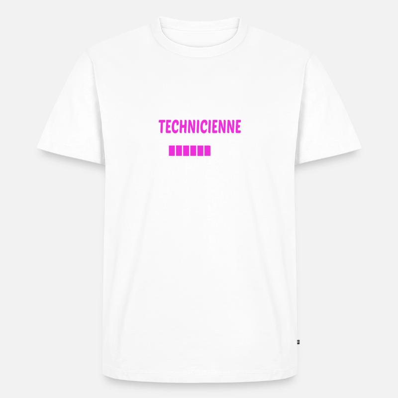 futur technicienne - T-shirt Premium bio Homme - blanc