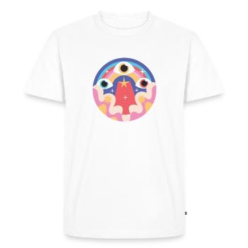 3 EYES - T-shirt Premium bio Homme - blanc - Devant - Nico (187cm)