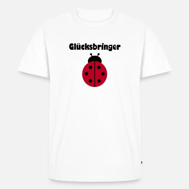 Marienkäfer - Männer Premium Bio T-Shirt - Weiß