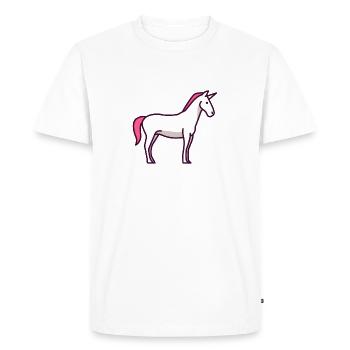 Licorne - licorne - T-shirt Premium bio Homme - blanc - Devant - Nico (187cm)