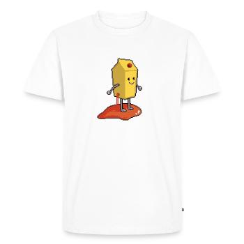 OWASP Juice Shop Bot - Männer Premium Bio T-Shirt - Weiß - Vorne - Nico (187cm)