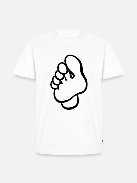 Fuß - Fußpflege - Podologin - Männer Premium Bio T-Shirt - Weiß