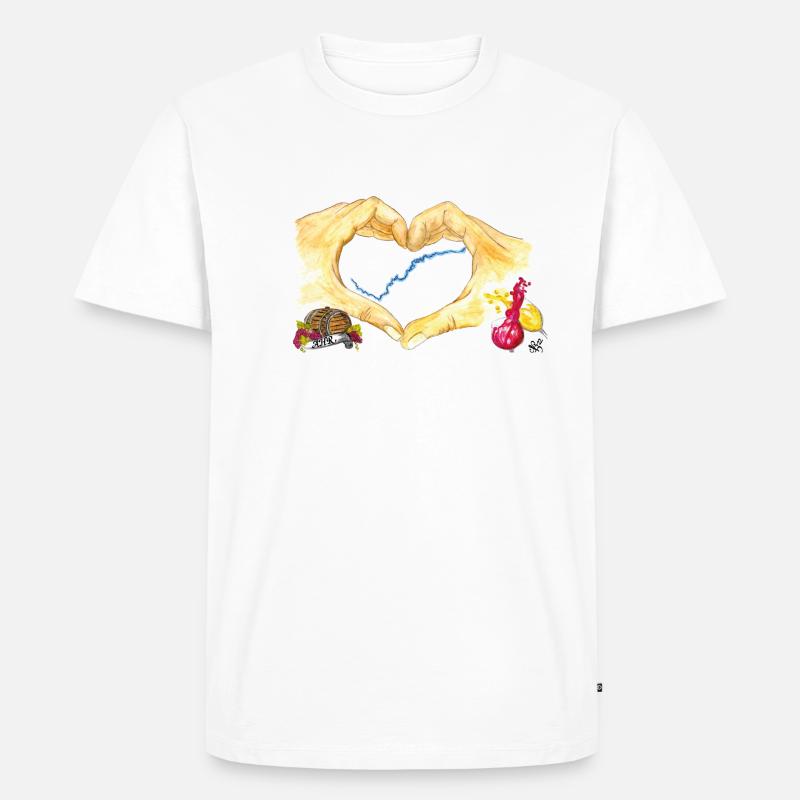 Solidahrität Hände white - Männer Premium Bio T-Shirt - undefined