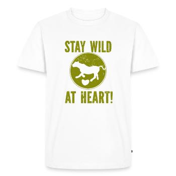 Tigre - Afrique - Nature sauvage - Conservation de la nature - T-shirt Premium bio Homme - blanc - Devant - Nico (187cm)