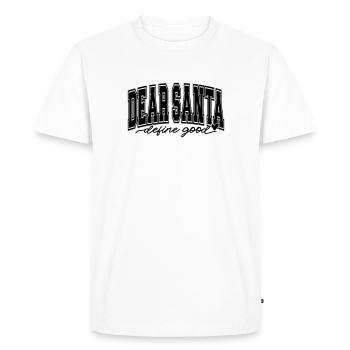 Cher Père Noël, - T-shirt Premium bio Homme - blanc - Devant - Nico (187cm)