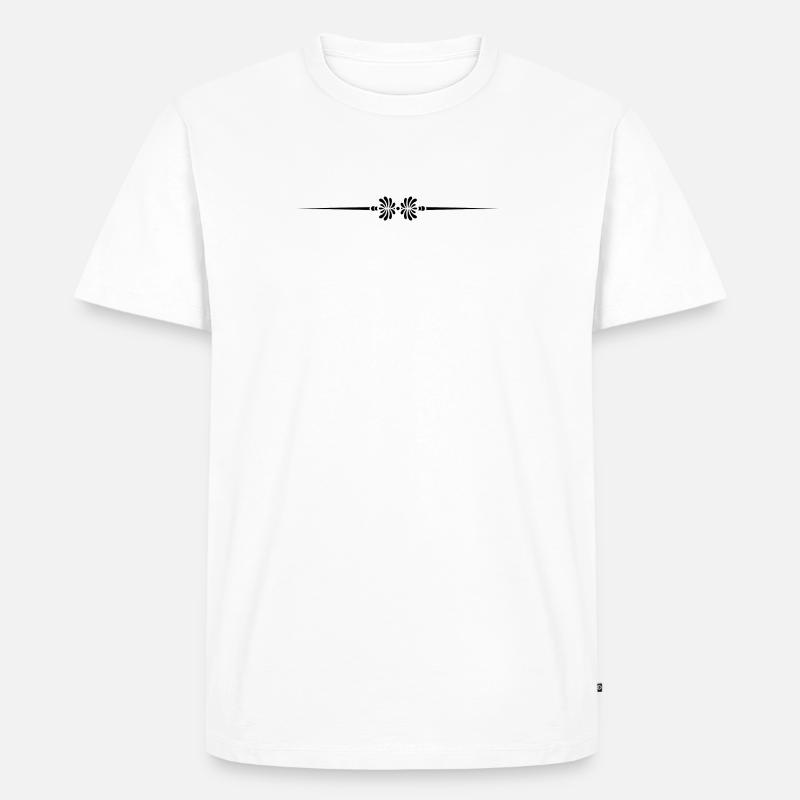 Separation line · Headers · Frames - Men's Premium Organic T-Shirt - white