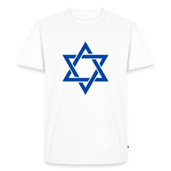 Israel - T-shirt Premium bio Homme - blanc - Devant - Nico (187cm)