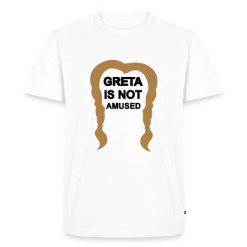 "Greta" n'est pas amusé. Auto, Diesel, Climatisation, USA - T-shirt Premium bio Homme - blanc - Devant - Nico (187cm)