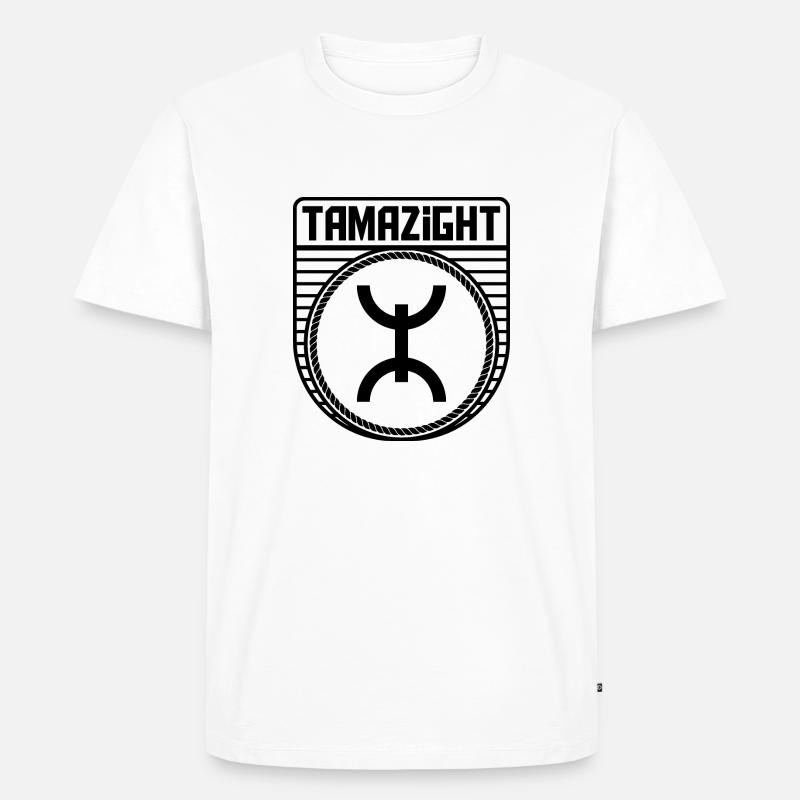 Tamazight - Männer Premium Bio T-Shirt - Weiß