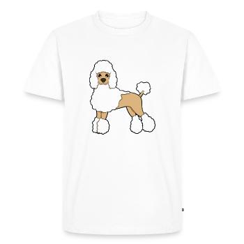 poodle - Men's Premium Organic T-Shirt - white - Front - Nico (187cm)