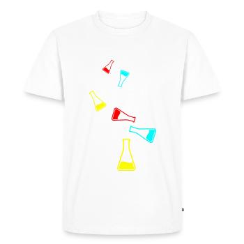 Icône de tube à essai - T-shirt Premium bio Homme - blanc - Devant - Nico (187cm)