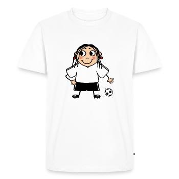 Équipe féminine de football féminin neutre blanc - T-shirt Premium bio Homme - blanc - Devant - Nico (187cm)