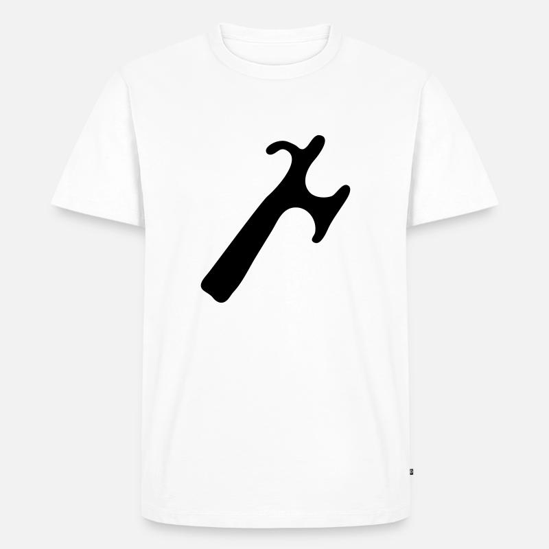 Halbseglerspitze M1 - Männer Premium Bio T-Shirt - Weiß