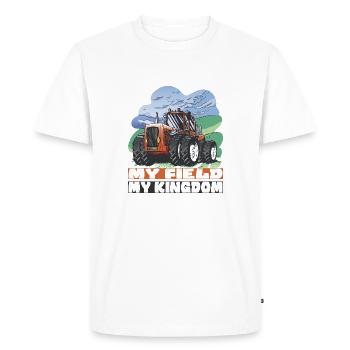 My field my kingdom - T-shirt Premium bio Homme - blanc - Devant - Nico (187cm)