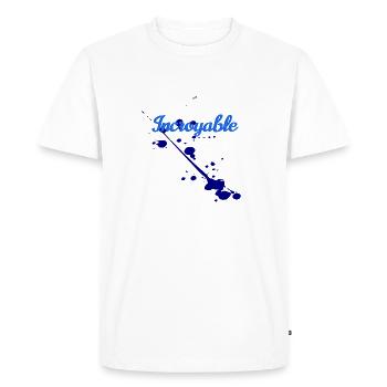 Incroyable - T-shirt Premium bio Homme - blanc - Devant - Nico (187cm)