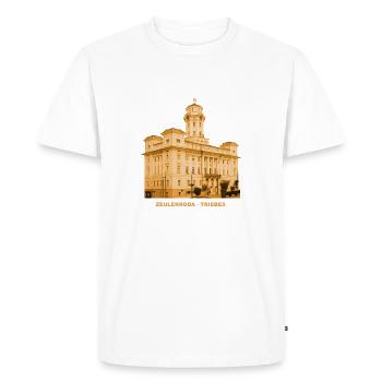 Zeulenroda Triebes Rathaus Vogtland Thüringen - Men's Premium Organic T-Shirt - white - Front - Nico (187cm)