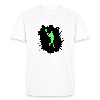 Tennis Blobs - Men's Premium Organic T-Shirt - white - Front - Nico (187cm)