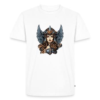 guerrier - T-shirt Premium bio Homme - blanc - Devant - Nico (187cm)
