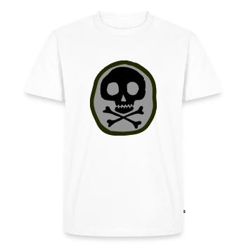 Skull and bones - Men's Premium Organic T-Shirt - white - Front - Nico (187cm)