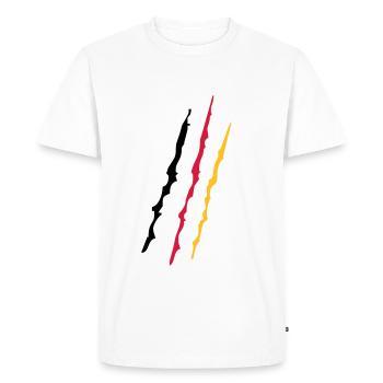 Germany - T-shirt Premium bio Homme - blanc - Devant - Nico (187cm)