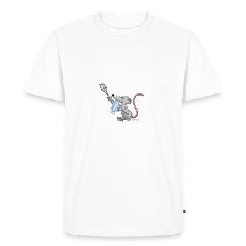 ...und gib mir Geduld – aber SOFORT!! - Männer Premium Bio T-Shirt - Weiß - Vorne - Nico (187cm)