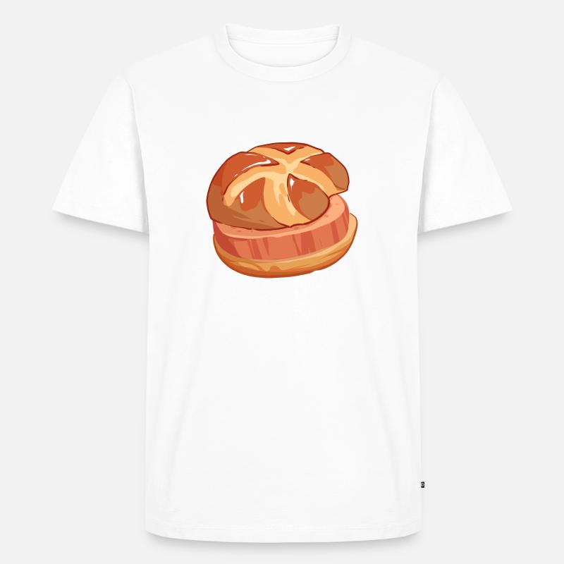 Comic Leberkäs Leberkäse Fleischkäse Buns - Men's Premium Organic T-Shirt - white