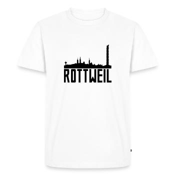 rottweil - Men's Premium Organic T-Shirt - white - Front - Nico (187cm)