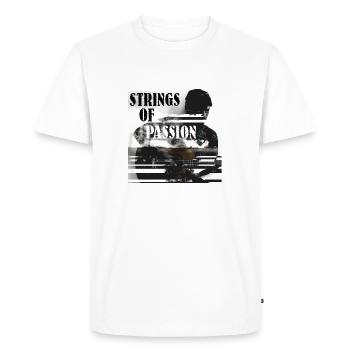 Strings Of Passion - Men's Premium Organic T-Shirt - white - Front - Nico (187cm)